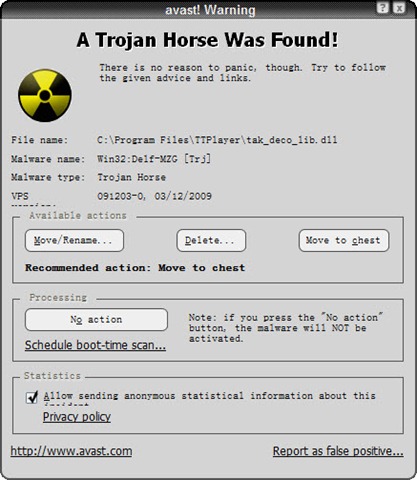 virus detected