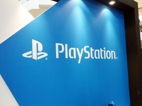 Blue PlayStation Logo Blue PlayStation Logo @ PlayStation Vita Malaysia Launch