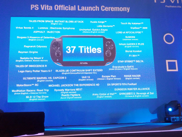 37 PlayStation Vita Launch Title 37 PlayStation Vita Launch Title @ PlayStation Vita Malaysia Launch